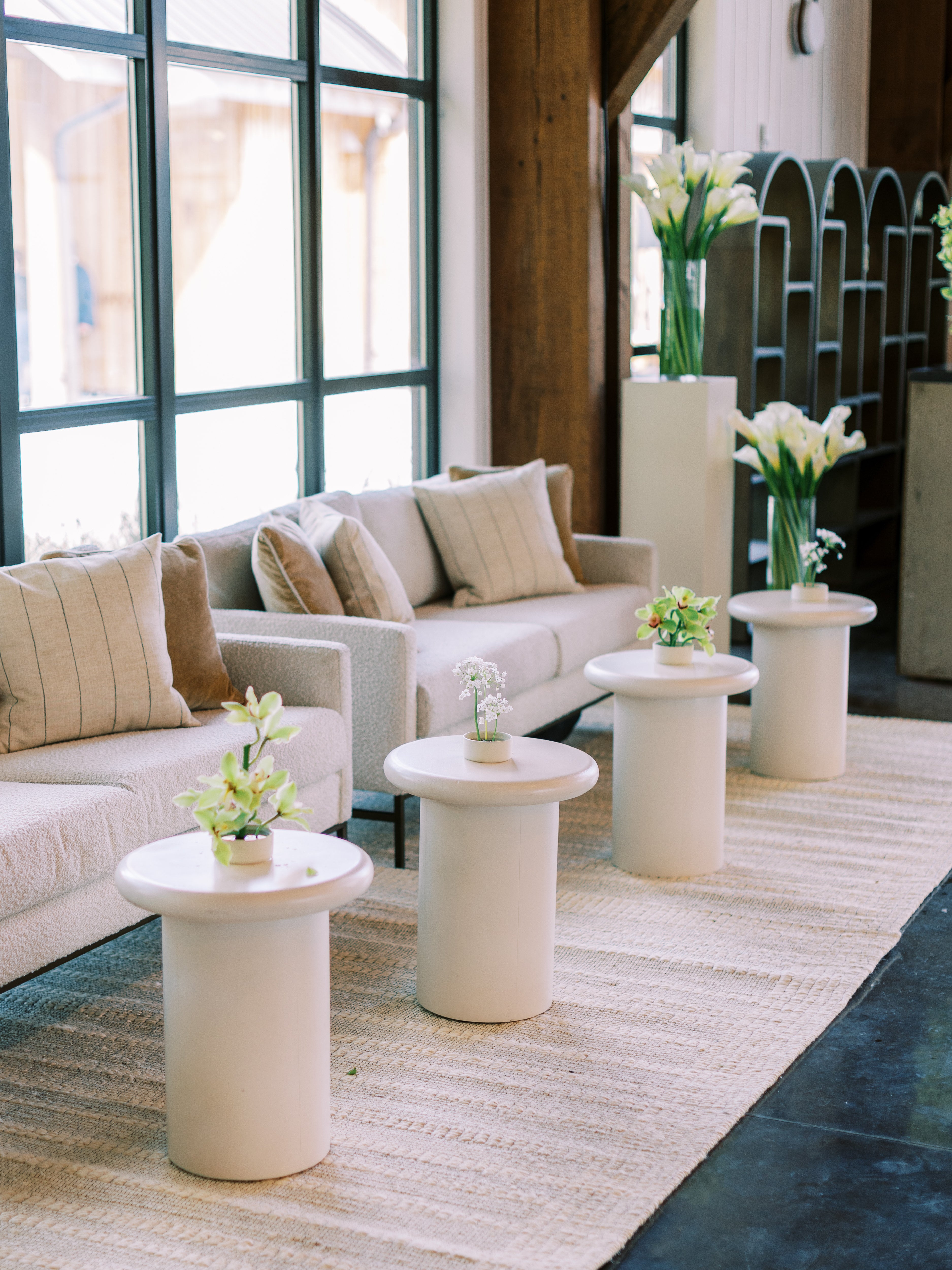 Wedding reception lounge rentals by Mayker at Dunlin
