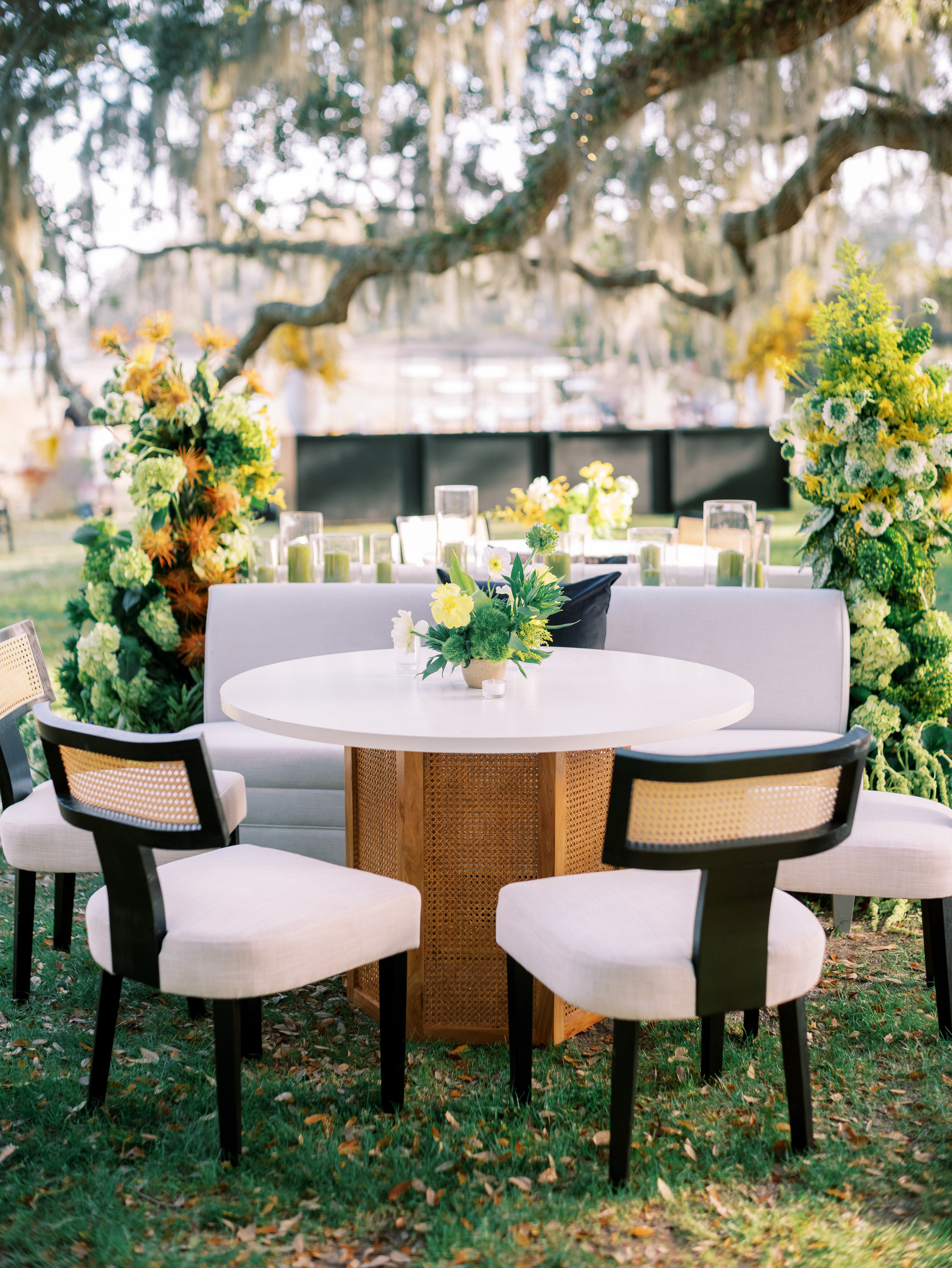 Reception design and rentals by Mayker Events at Dunlin