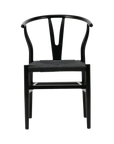 Woven Wishbone Chair (Black)