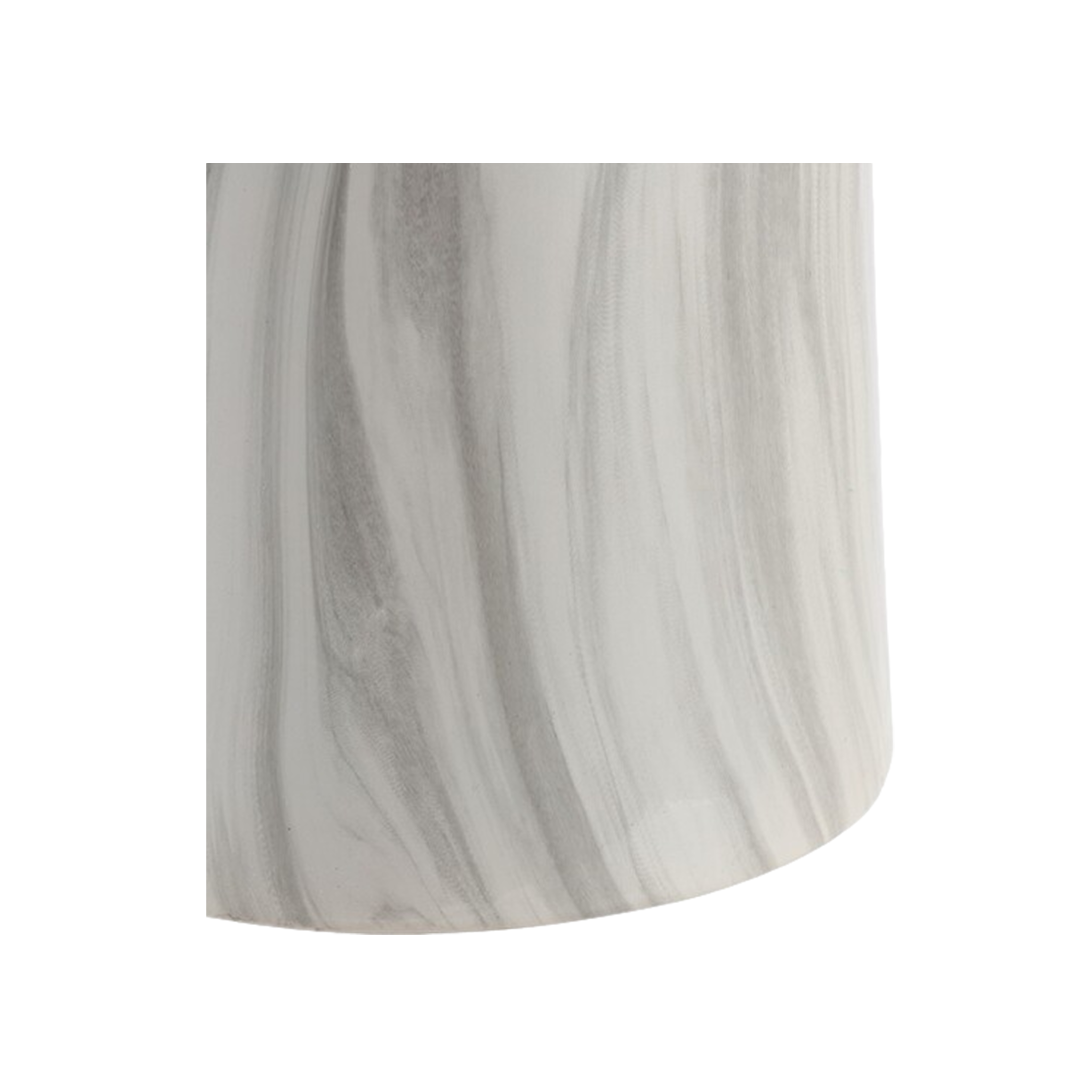 Marble Garden Stool (White)