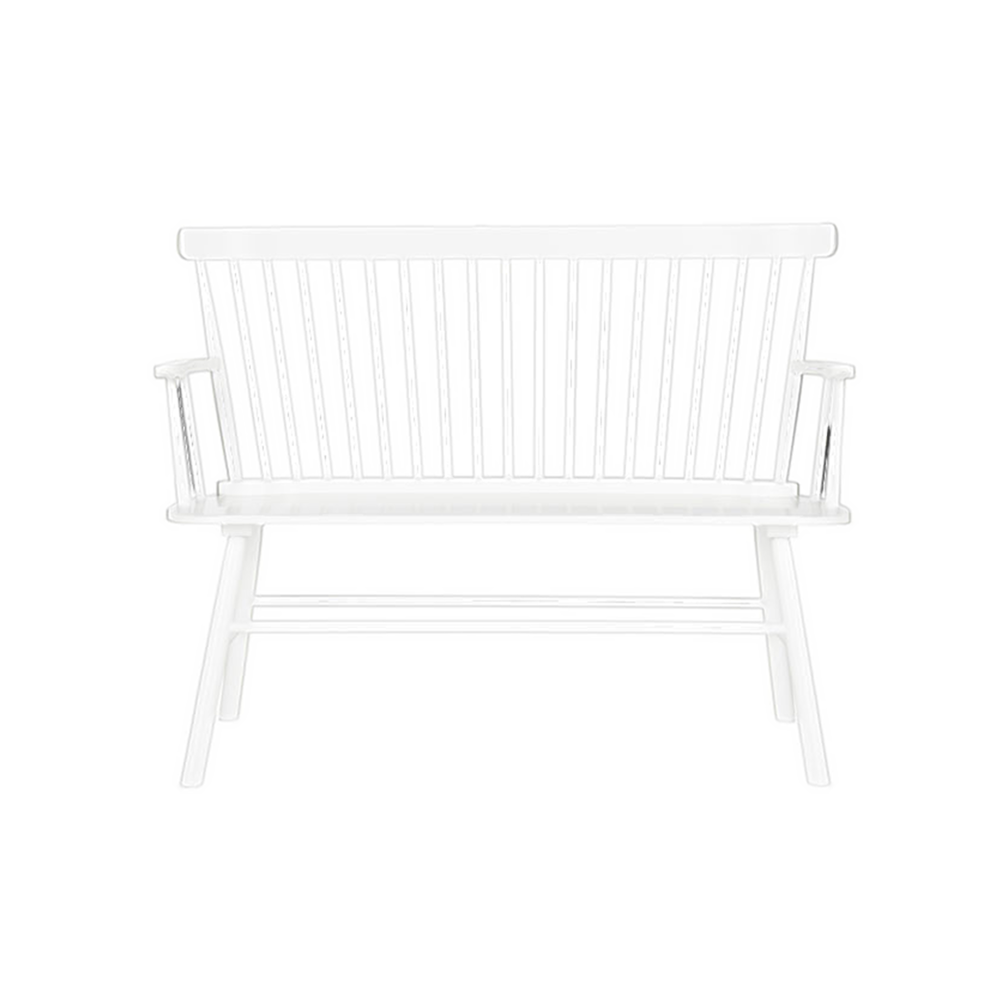 Spindle Bench (White)