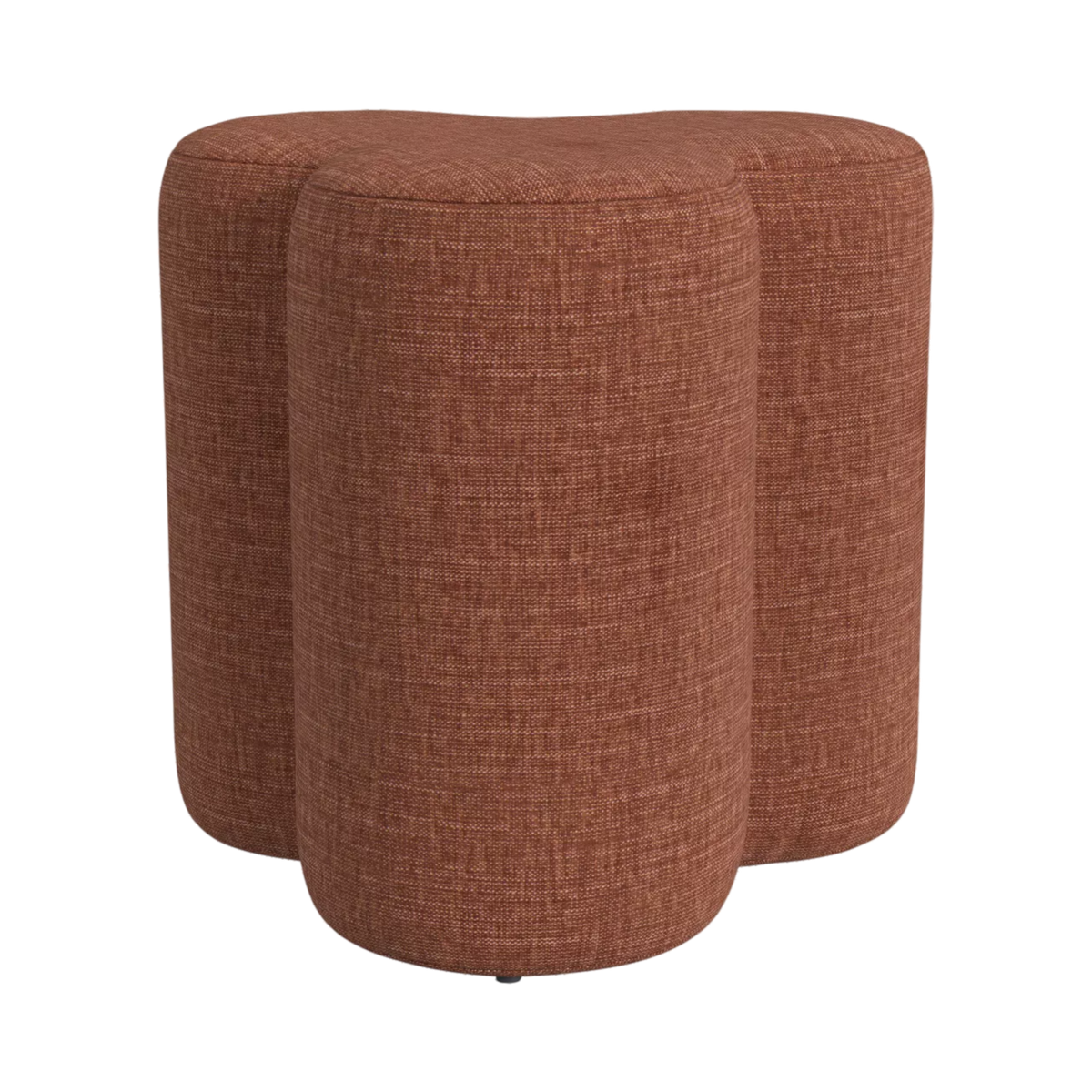 Rust Clover Ottoman