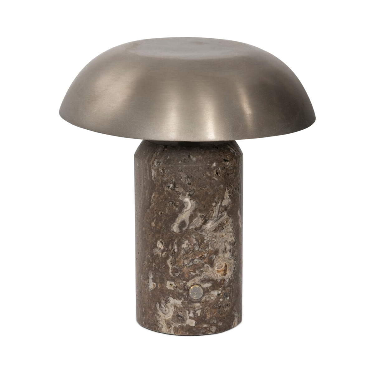 Pippa Cordless Table Lamp (Charcoal Travertine)